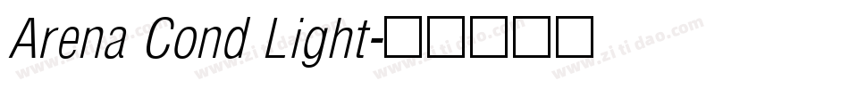 Arena Cond Light字体转换